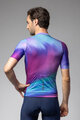ALÉ Tricou de ciclism cu mânecă scurtă - AURORA PR-E - roz/albastru/turcoaz
