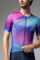 ALÉ Tricou de ciclism cu mânecă scurtă - AURORA PR-E - roz/albastru/turcoaz