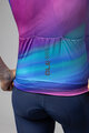 ALÉ Tricou de ciclism cu mânecă scurtă - AURORA PR-E - roz/albastru/turcoaz