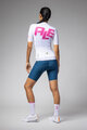 ALÉ Tricou de ciclism cu mânecă scurtă - SAUVAGE PR-E - alb/roz