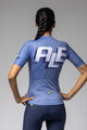 ALÉ Tricou de ciclism cu mânecă scurtă - SAUVAGE PR-E - albastru/alb