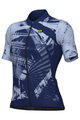 ALÉ Tricou de ciclism cu mânecă scurtă - PALM PR-E - albastru/mov