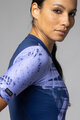 ALÉ Tricou de ciclism cu mânecă scurtă - PALM PR-E - albastru/mov