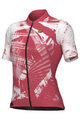 ALÉ Tricou de ciclism cu mânecă scurtă - PALM PR-E - roșu/alb