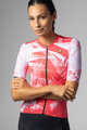 ALÉ Tricou de ciclism cu mânecă scurtă - PALM PR-E - roșu/alb