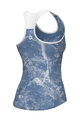 ALÉ Tricoul de ciclism fără mâneci - MARBLE PRAGMA - albastru deschis/alb