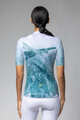 ALÉ Tricou de ciclism cu mânecă scurtă - QUARTZ PR-E - alb/verde