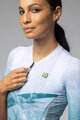 ALÉ Tricou de ciclism cu mânecă scurtă - QUARTZ PR-E - alb/verde