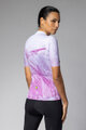 ALÉ Tricou de ciclism cu mânecă scurtă - QUARTZ PR-E - alb/mov