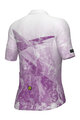 ALÉ Tricou de ciclism cu mânecă scurtă - QUARTZ PR-E - alb/mov