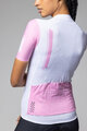 ALÉ Tricou de ciclism cu mânecă scurtă - FOLLOW ME PR-E - alb/roz