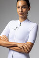 ALÉ Tricou de ciclism cu mânecă scurtă - COLOR BLOCK PRAGMA - alb