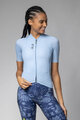 ALÉ Tricou de ciclism cu mânecă scurtă - COLOR BLOCK PRAGMA - albastru deschis