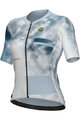 ALÉ Tricou de ciclism cu mânecă scurtă - ATMOSFERA PR-E - alb/mov