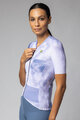 ALÉ Tricou de ciclism cu mânecă scurtă - ATMOSFERA PR-E - alb/mov