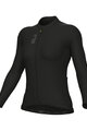 ALÉ Tricou de ciclism cu mânecă lungă de vară - COLOR BLOCK PRAGMA - negru