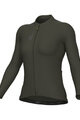 ALÉ Tricou de ciclism cu mânecă lungă de vară - COLOR BLOCK PRAGMA - gri