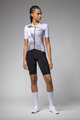 ALÉ Tricou de ciclism cu mânecă scurtă - SPRINTER R-EV1 - alb/mov/gri
