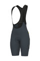 ALÉ Pantaloni scurți de ciclism cu bretele - GRAVEL-PRO OFF ROAD - gri