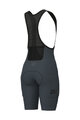 ALÉ Pantaloni scurți de ciclism cu bretele - GRAVEL-PRO OFF ROAD - gri