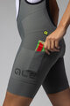ALÉ Pantaloni scurți de ciclism cu bretele - GRAVEL-PRO OFF ROAD - verde