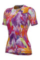 ALÉ Tricou de ciclism cu mânecă scurtă - LILIUM INTIMO - alb/mov/roșu/portocaliu