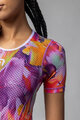 ALÉ Tricou de ciclism cu mânecă scurtă - LILIUM INTIMO - alb/mov/roșu/portocaliu
