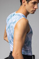ALÉ Tricou de ciclism fără mâneci - ATMOSFERA INTIMO - alb/albastru