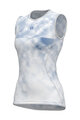 ALÉ Tricou de ciclism fără mâneci - ATMOSFERA INTIMO - alb/albastru deschis