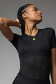 ALÉ Tricou de ciclism cu mânecă scurtă - VELO ACTIVE INTIMO - negru