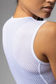 ALÉ Tricou de ciclism fără mâneci - VELO ACTIVE INTIMO - alb