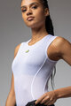 ALÉ Tricou de ciclism fără mâneci - VELO ACTIVE INTIMO - alb