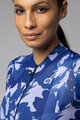 ALÉ Tricou de ciclism cu mânecă scurtă - FLOWER PRAGMA - alb/albastru