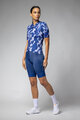ALÉ Tricou de ciclism cu mânecă scurtă - FLOWER PRAGMA - alb/albastru