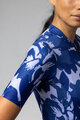 ALÉ Tricou de ciclism cu mânecă scurtă - FLOWER PRAGMA - alb/albastru