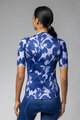 ALÉ Tricou de ciclism cu mânecă scurtă - FLOWER PRAGMA - alb/albastru