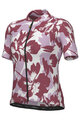 ALÉ Tricou de ciclism cu mânecă scurtă - FLOWER PRAGMA - alb/roșu