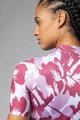 ALÉ Tricou de ciclism cu mânecă scurtă - FLOWER PRAGMA - alb/roșu