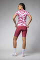ALÉ Tricou de ciclism cu mânecă scurtă - FLOWER PRAGMA - alb/roșu