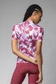 ALÉ Tricou de ciclism cu mânecă scurtă - FLOWER PRAGMA - alb/roșu