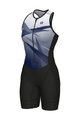 ALÉ Salopetă de ciclism - HORIZON TRIATHLON - albastru/negru