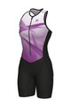 ALÉ Salopetă de ciclism - HORIZON TRIATHLON - roz/negru