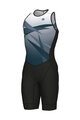 ALÉ Salopetă de ciclism - HORIZON TRIATHLON - alb/albastru/negru