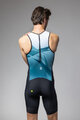 ALÉ Salopetă de ciclism - HORIZON TRIATHLON - alb/albastru/negru