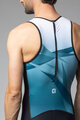 ALÉ Salopetă de ciclism - HORIZON TRIATHLON - alb/albastru/negru