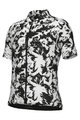 ALÉ Tricou de ciclism cu mânecă scurtă - ESSENZA KID - negru/alb