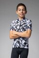 ALÉ Tricou de ciclism cu mânecă scurtă - ESSENZA KID - negru/alb