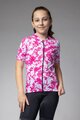 ALÉ Tricou de ciclism cu mânecă scurtă - ESSENZA KID - roz/alb
