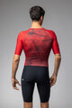ALÉ Salopetă de ciclism - BEYOND TRIATHLON - roșu/negru
