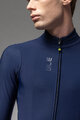 ALÉ Tricou de cilism pentru iarnă cu mânecă lungă - PRAGMA FONDO 3.0 - albastru